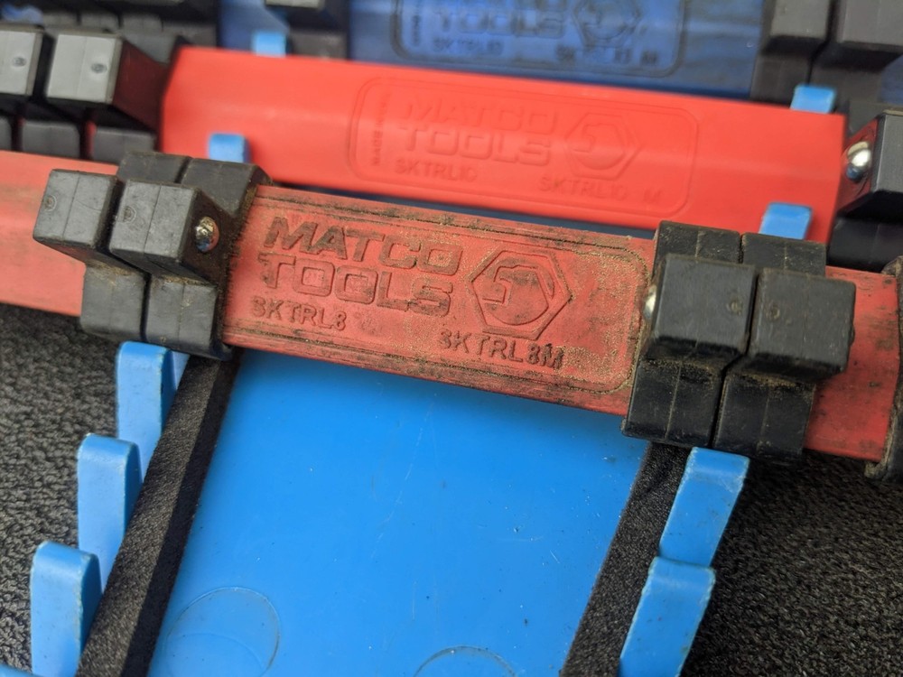Matco Tools Plastic Socket Rail Organizers Lot