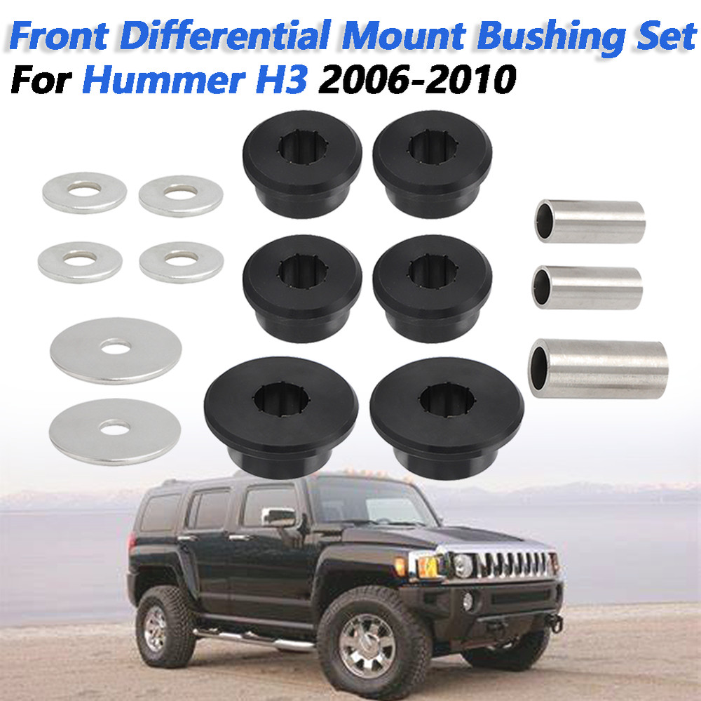 Front Differential Mount Bushing Set Polyurethane 3 Location For Hummer H3 06-10