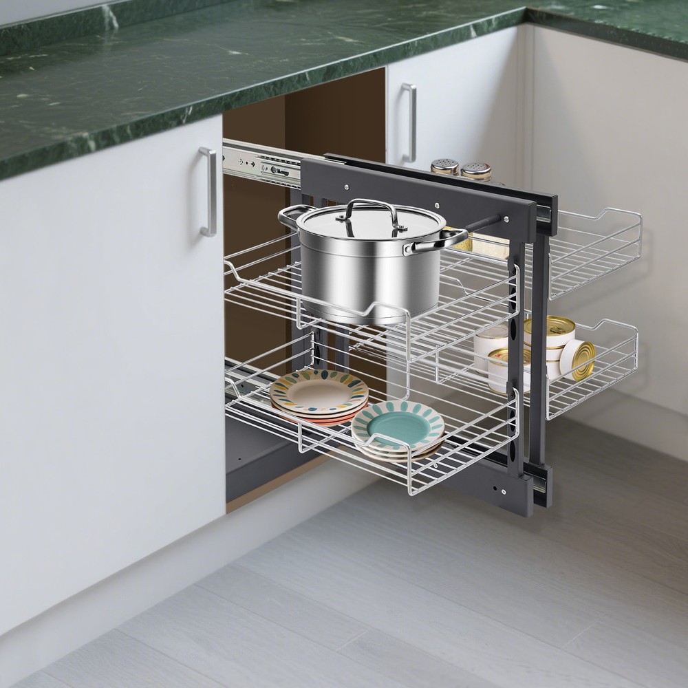 Blind Corner Organizer Pull-out Cupboard Organizer Pull-out Pantry Shelves