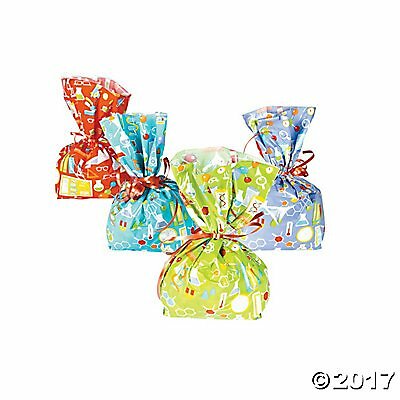 Science Party Cellophane Bags - 12 Count