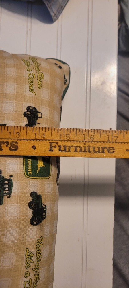 John Deere Nothing Runs Like A Deere Tractor Pillow 15"×15"