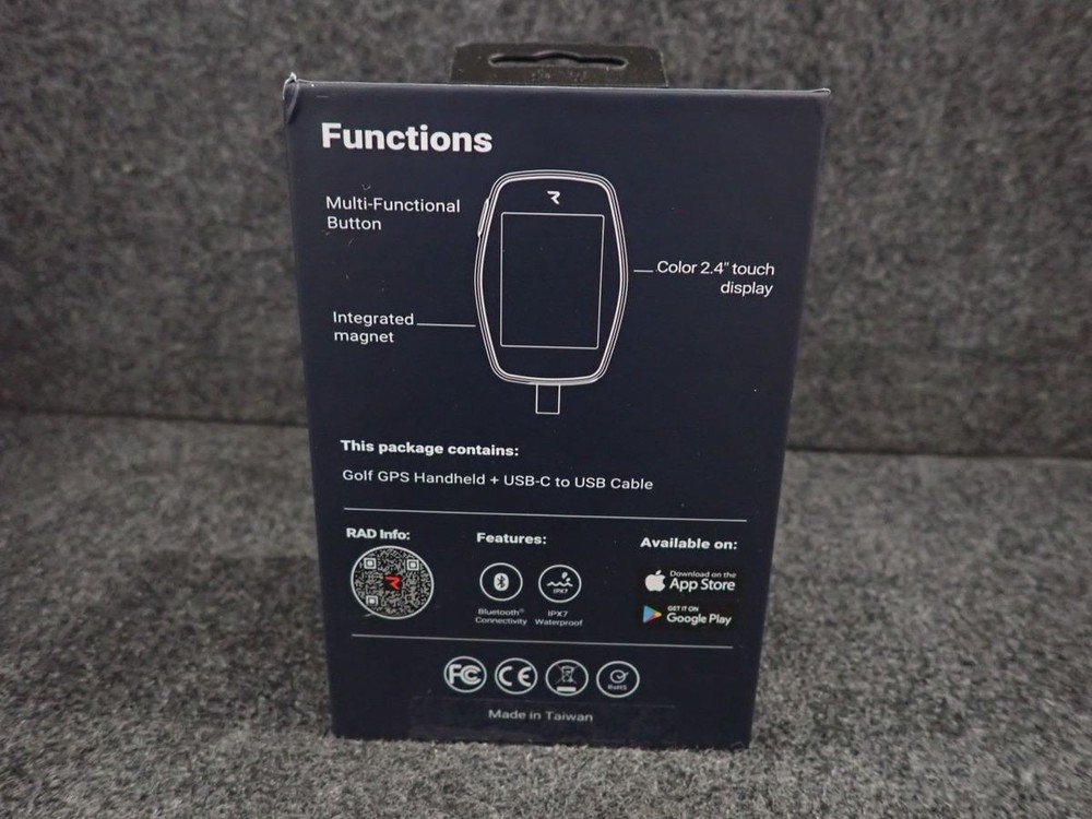 RAD GOLF RGHHDPBK-01 Hand+ Handheld Golf GPS Device
