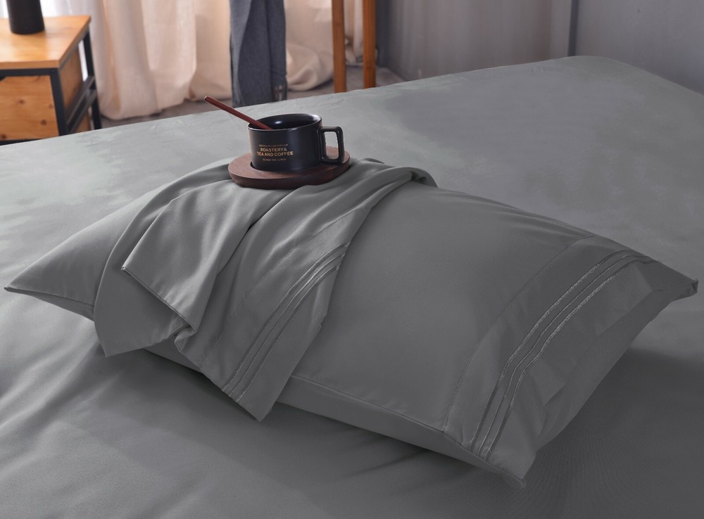 King Size Bamboo Bedsheet Set Silky Deep Pocket Softer Than Cotton Bamboo Sheets