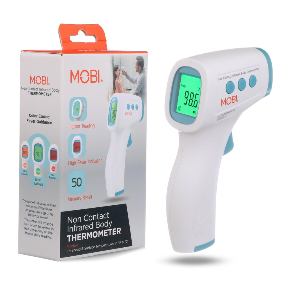 - Non-Contact Forehead Digital Thermometer with Object Temperature Mode - Tou...