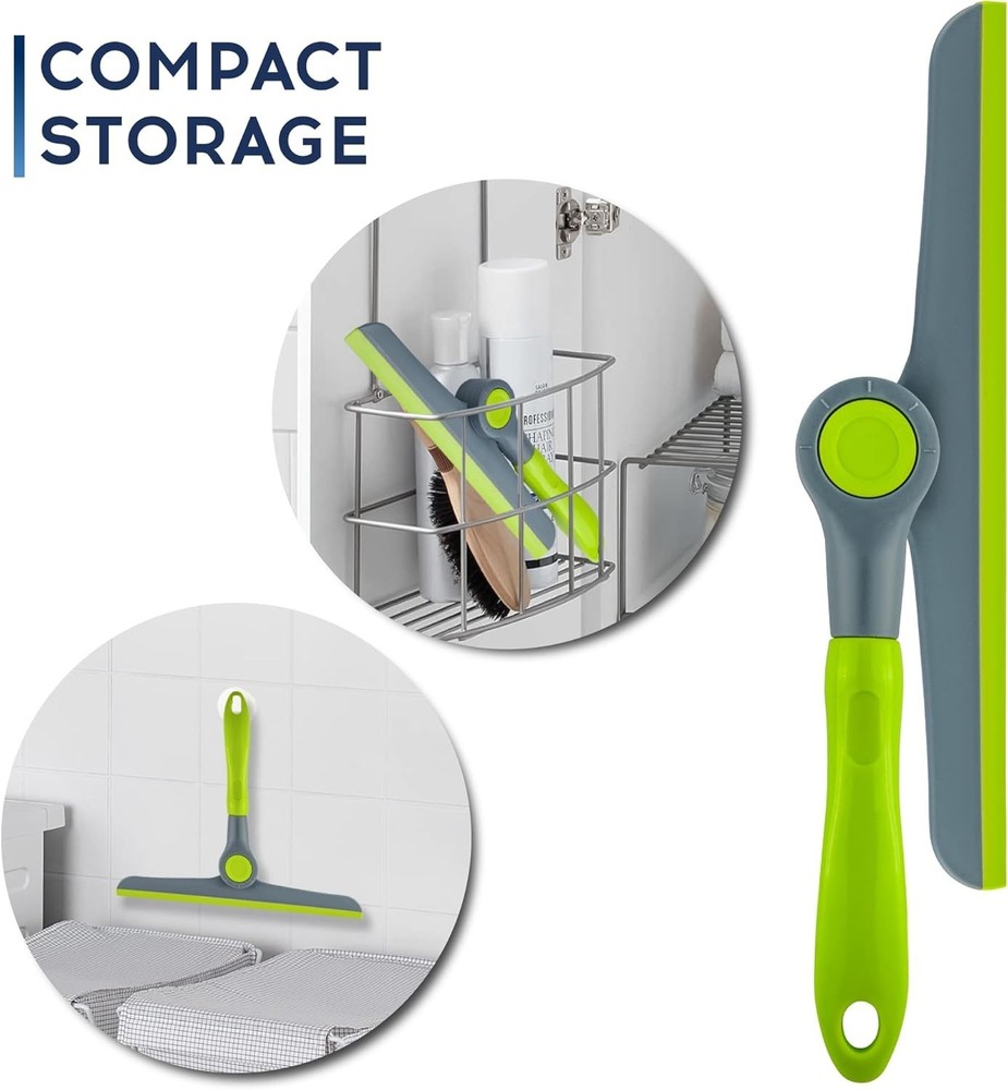 Versatile 10" Window Cleaning Squeegee – Durable Rubber Blade & Easy Grip