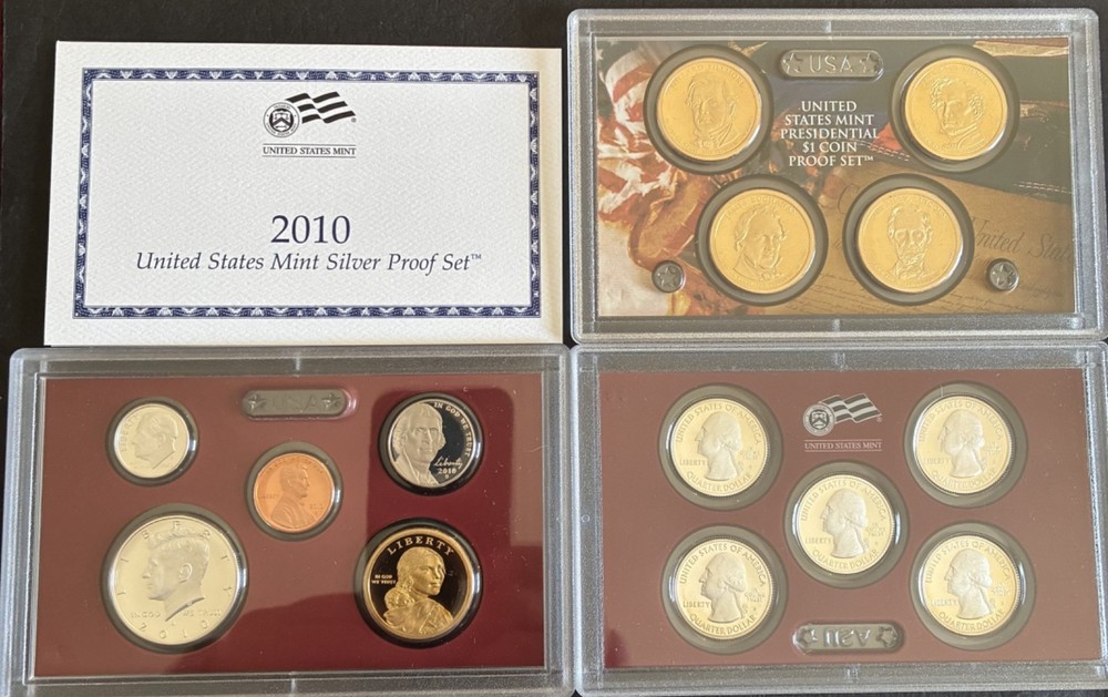 2010 Silver San Francisco Proof Set US Mint Original Government Packaging