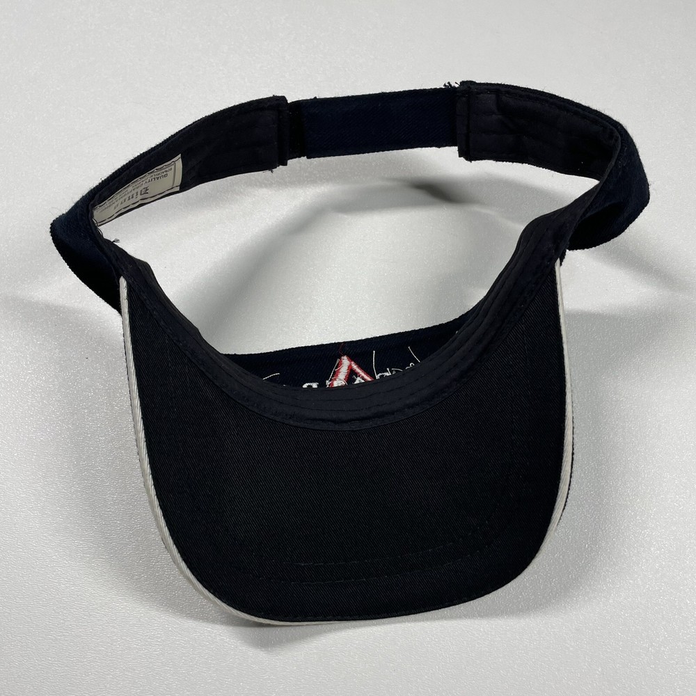 Alcatraz Visor Hat Cap Men’s Black Strapback Embroidered Wool Blend