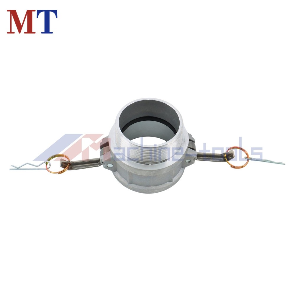 2PCS 3" Type B Cam Fitting Set - Plug, NPT Male & Gaskets Aluminum