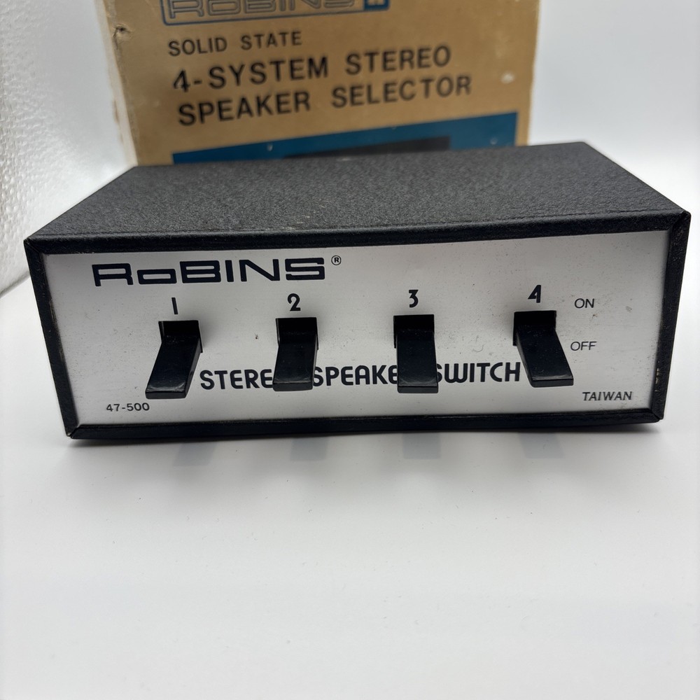 Vintage Robins 47-500 Solid State 4-System Stereo Speaker Selector Switch READ