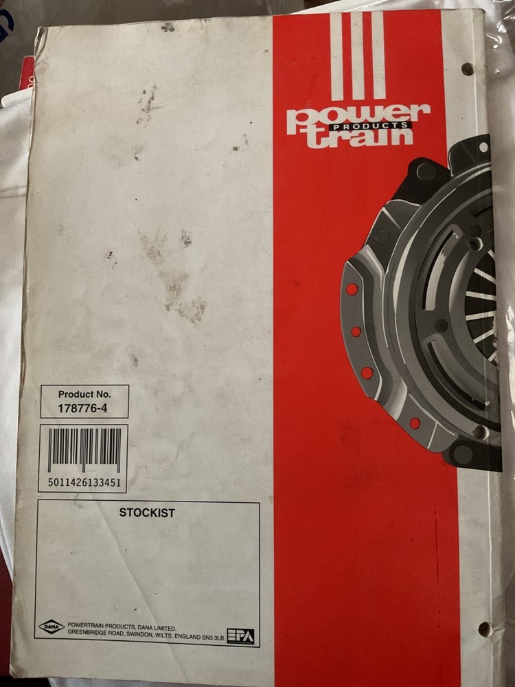 POWERTRAIN CLUTCH PARTS LIST