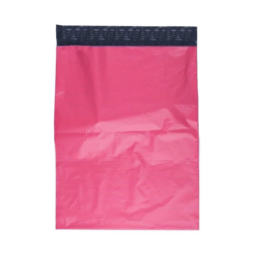 100 Pink Waterproof Poly Mailers Plastic Mailing Envelope 12X15.5
