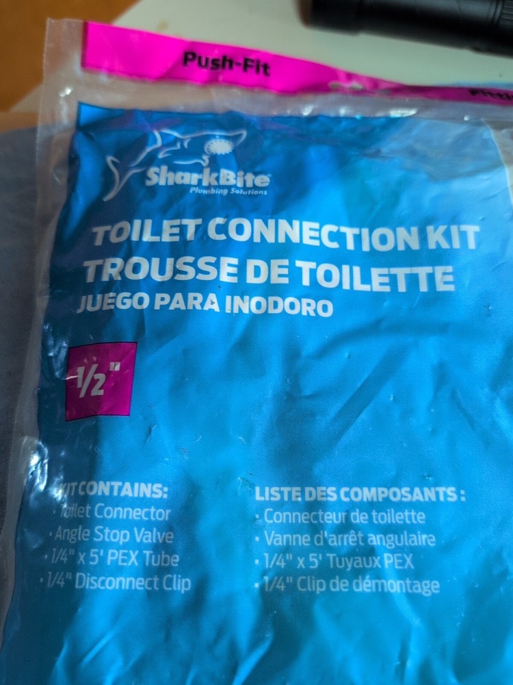 SharkBite Toilet Connection Kit with Angle Stop 25088