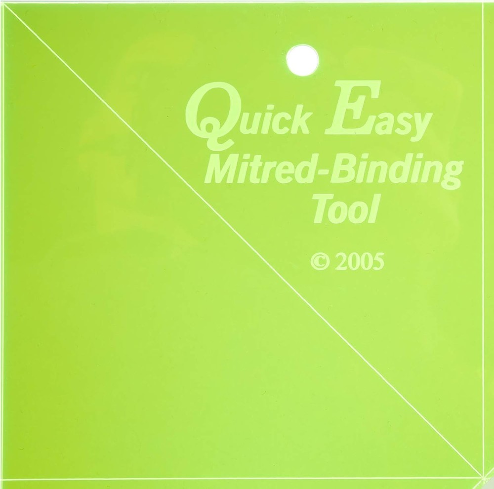Fabric Miter Binding Tool Quilting Crafting Easy Corner Square Seam