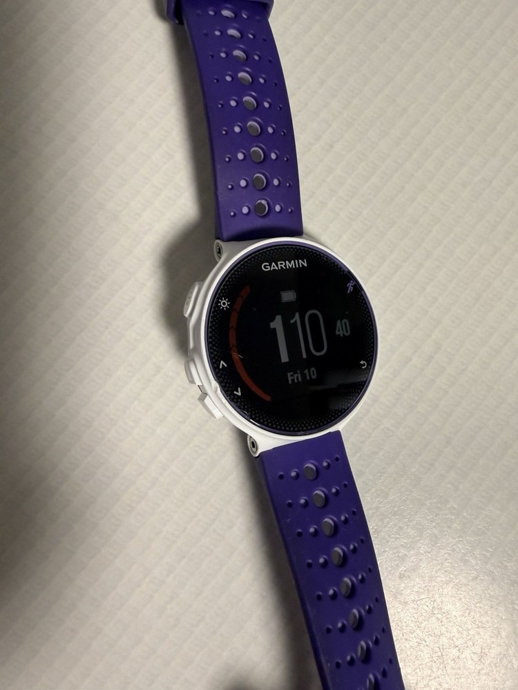 Garmin Forerunner 230 Tested Charger Included White Purple