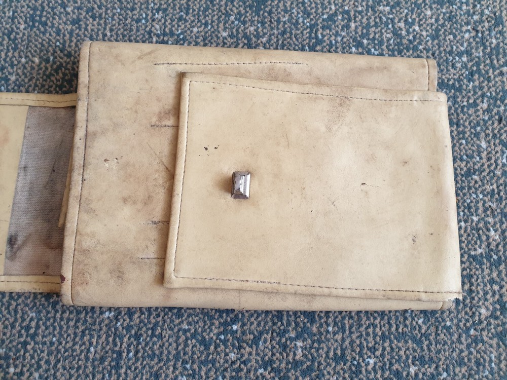 Vintage soviet handmade yellow tool bag USSR