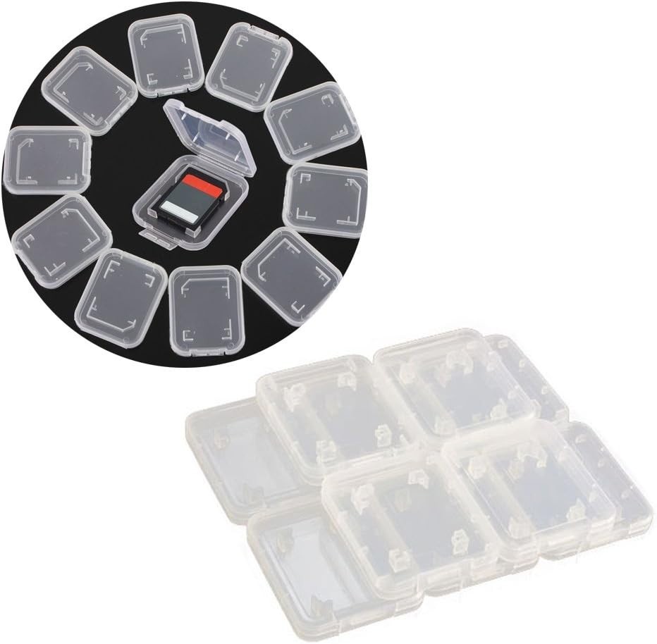 Hard Shell Memory Card Storage Case Compatible with SD Cards - Elegant White