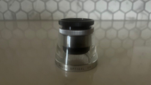 Fuji photo optical transparent base magnifer with case