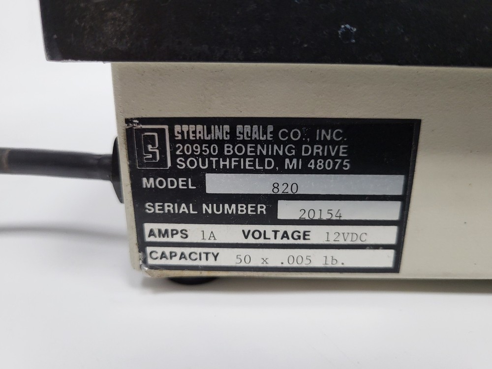 Sterling Scale Model 820 Counting Scale