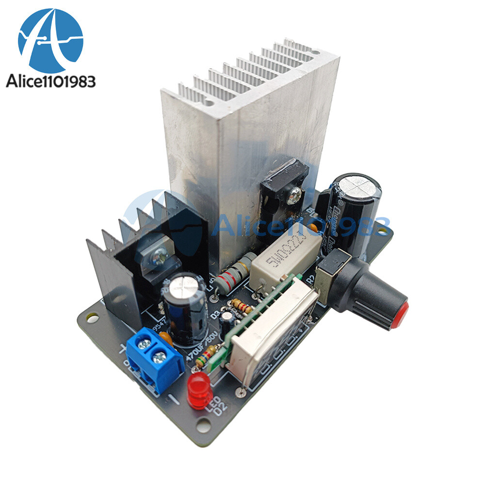 AC-DC LM317 Power Supply Regulator Module Adjustable Voltage with Volt Display