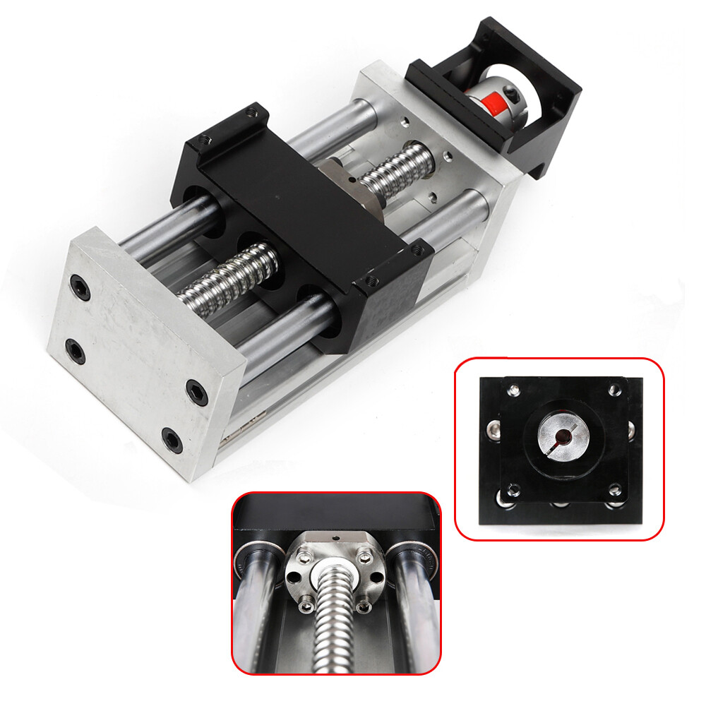 CNC Manual Sliding Table with 100mm Stroke Ball Screw Linear Guide