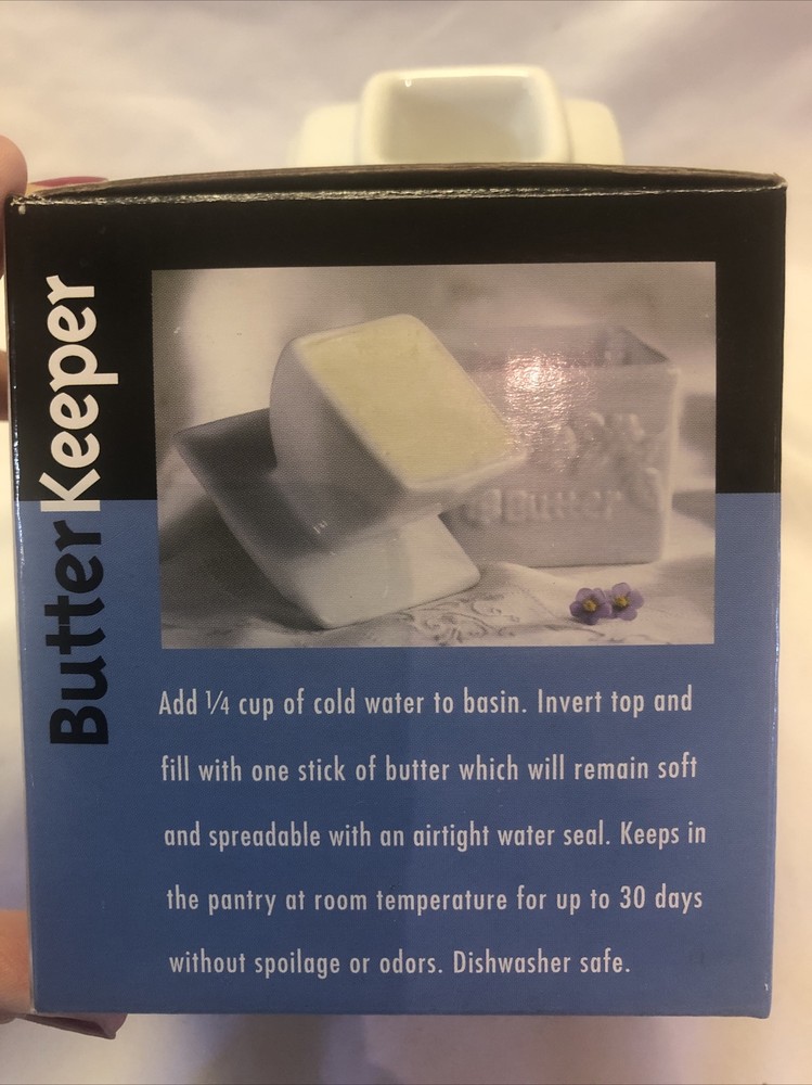 RPI - Butter keeper- White Porcelain