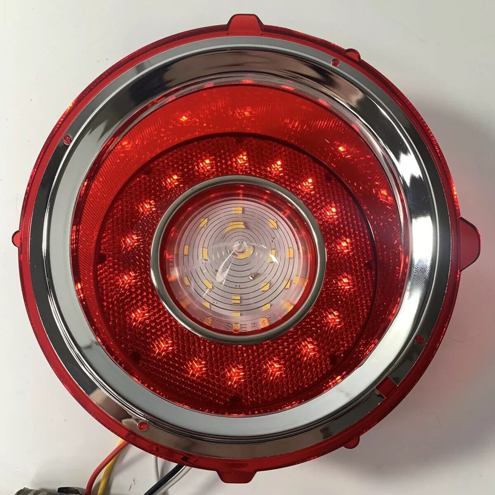 Set LED Brake Tail & Reverse Lights w/ Trim For 1970-1973 Chevy Camaro