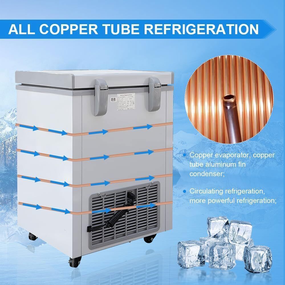 -86℃ 28L Ultra Low Temperature Freezer Samples Deep Cooling Refrigerator Fridge
