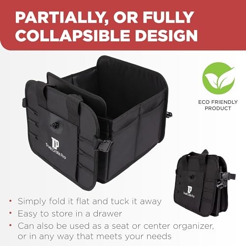 Car Organizers and Storage Premium Adjustable Multi Standard Black