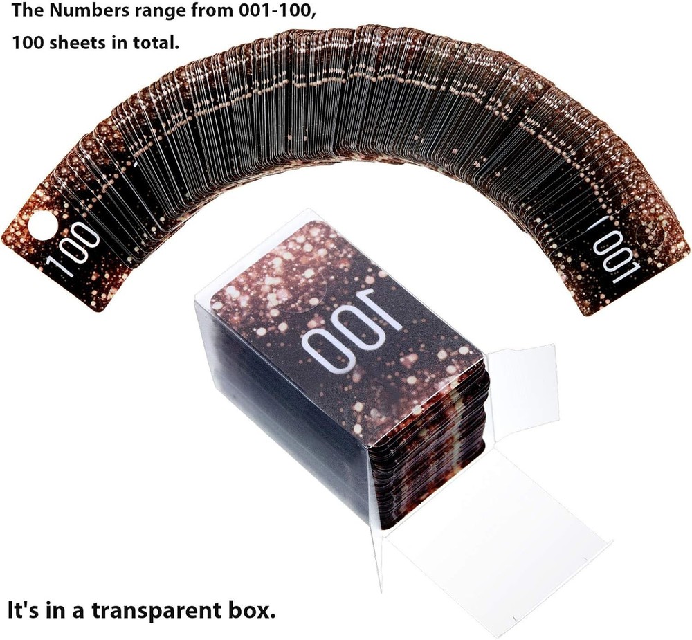 Live Plastic Number Tags, Consecutive Reusable Normal and Mirrored Image Numb...