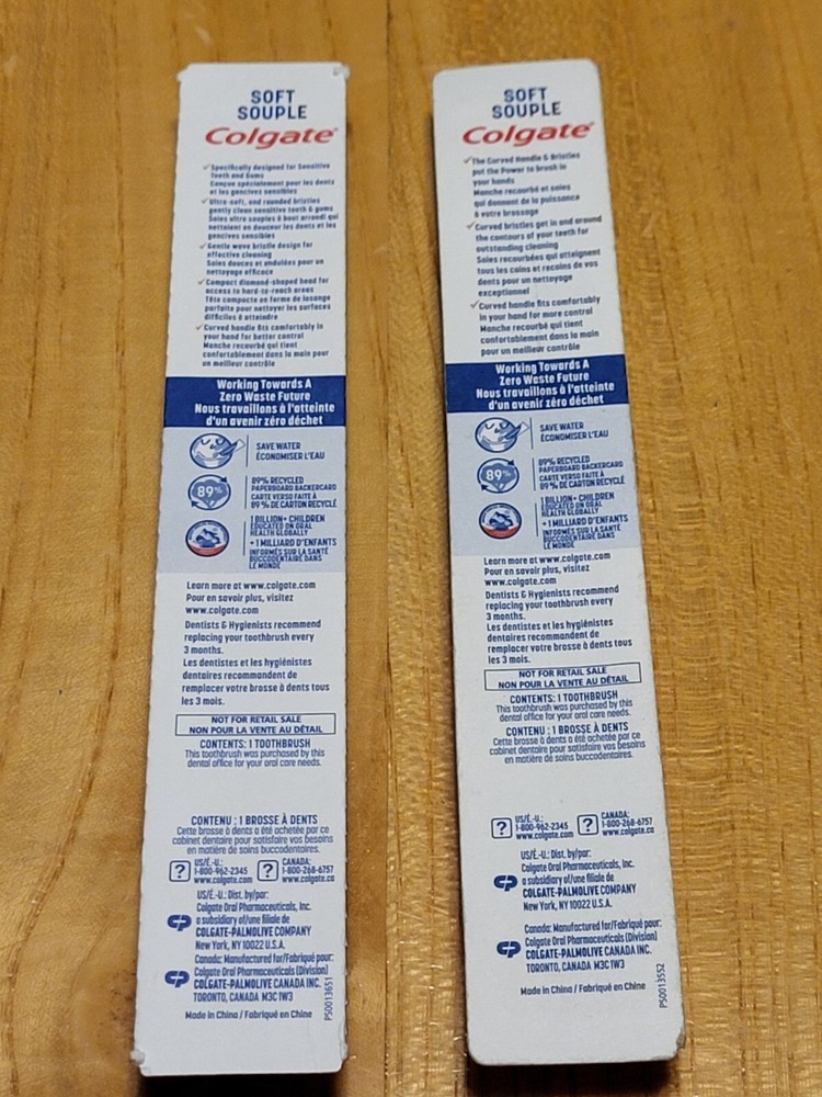 2 Colgate toothbrushes, READ B4 buy