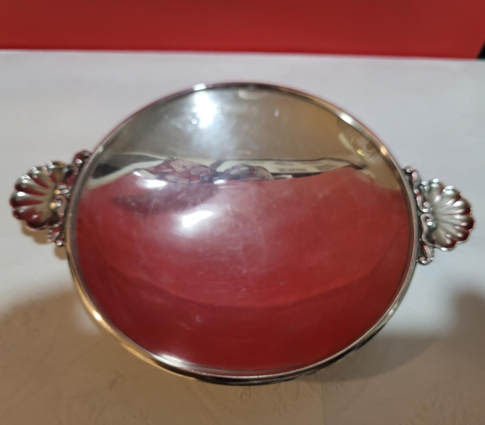 Sterling Silver George Jensen 355H Handled Dish