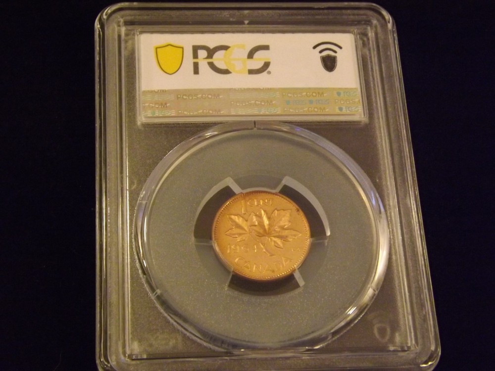 1964 1C Cent Canada PCGS PL 66 RD