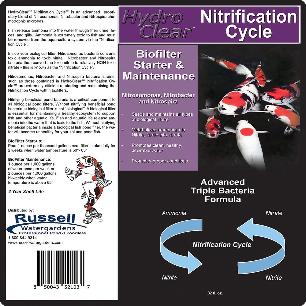 Nitrifying Pond Bacteria Bio Filter Starter Liquid Nitrification Cycle