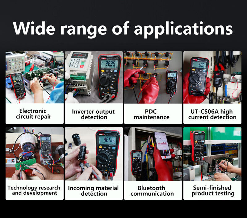 UNI-T UT117C Bluetooth Digital Multimeter True RMS UTCS06A 400A Current Clamp