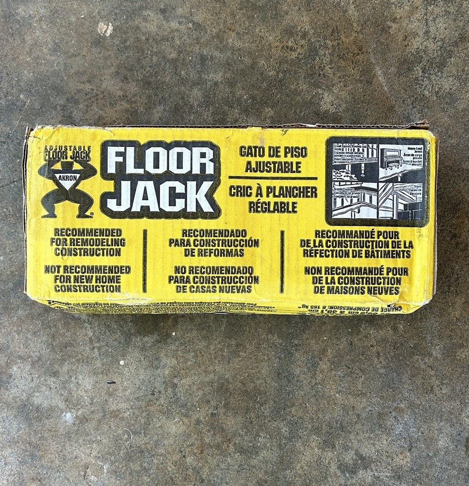 Akron C-42 Adjustable Floor Jack Temporary Supports Size Range 1'-1' 3" (2 Pack)