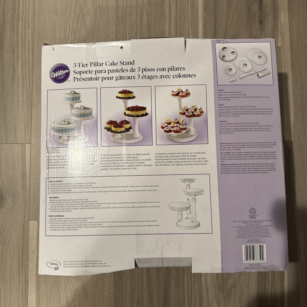 Wilton 3-Tier Pillar Cake Stand