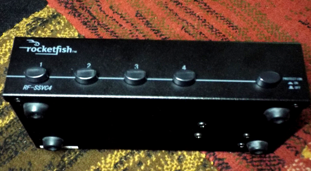 Rocketfish 4 Pair Speaker Selector Stereo RF-SSVC4