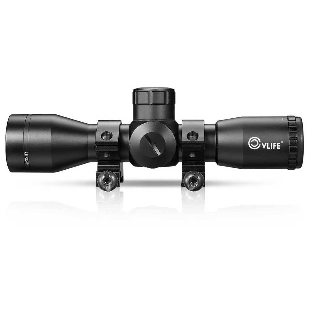 4X32 Compact Crossbow Scope Illuminated Rangefinder Archery Bow Scope with Mount