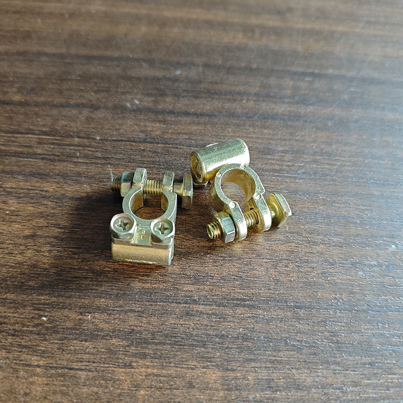 Small Brass Battery Terminal Connector Clamp Top Post Battery Terminal Protector