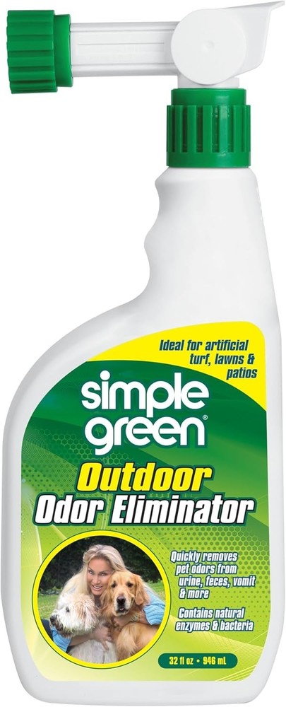 Powerful Pet Odor Eliminator for Patios & Yards - 32 oz Easy Spray Solution
