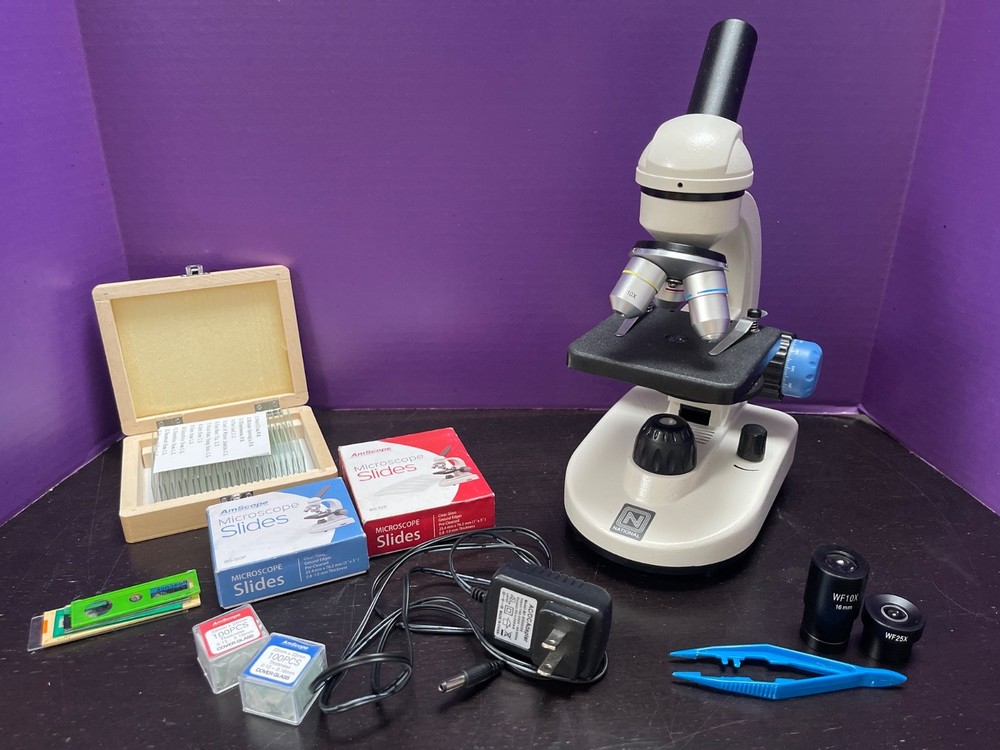 Bonus Pak National SS-110 Microscope - Lab, Science, Biological, Student, Tested