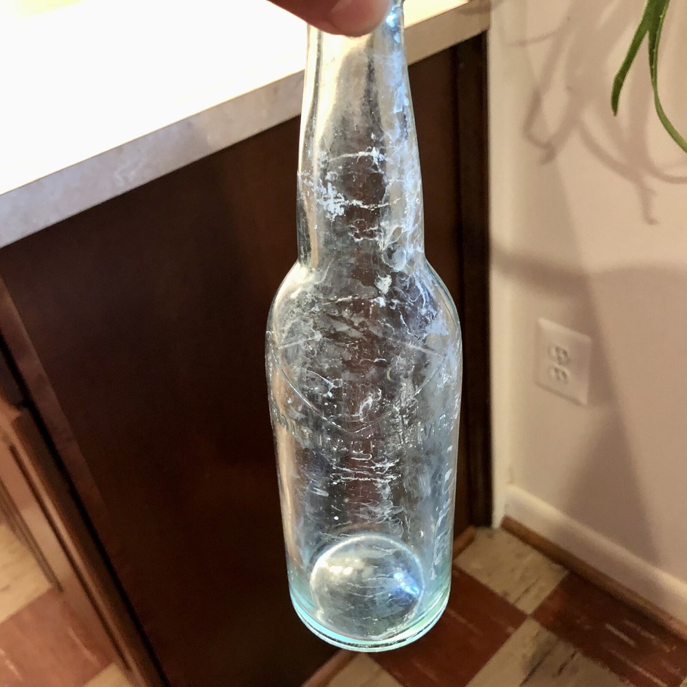 2 Diff Gottlieb Bauernschmidt Straus Baltimore MD Aqua Pre-Pro Beer Bottles