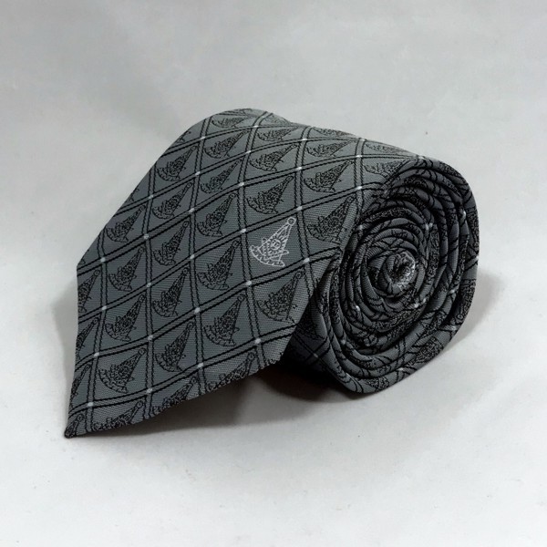 Past Master WITH Square Woven Necktie - Gray (Style 2)
