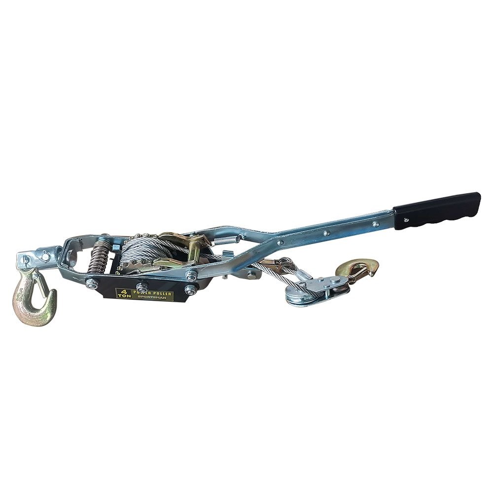 4T Hand Puller Cable Winch Puller Pulling Hand Powerful Rachet Dual Gear