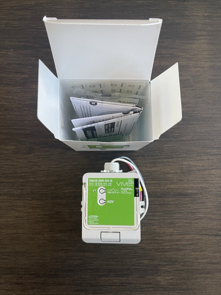 Lutron RMJS-20R-DV-B PowPak Relay Module w/ Softswitch