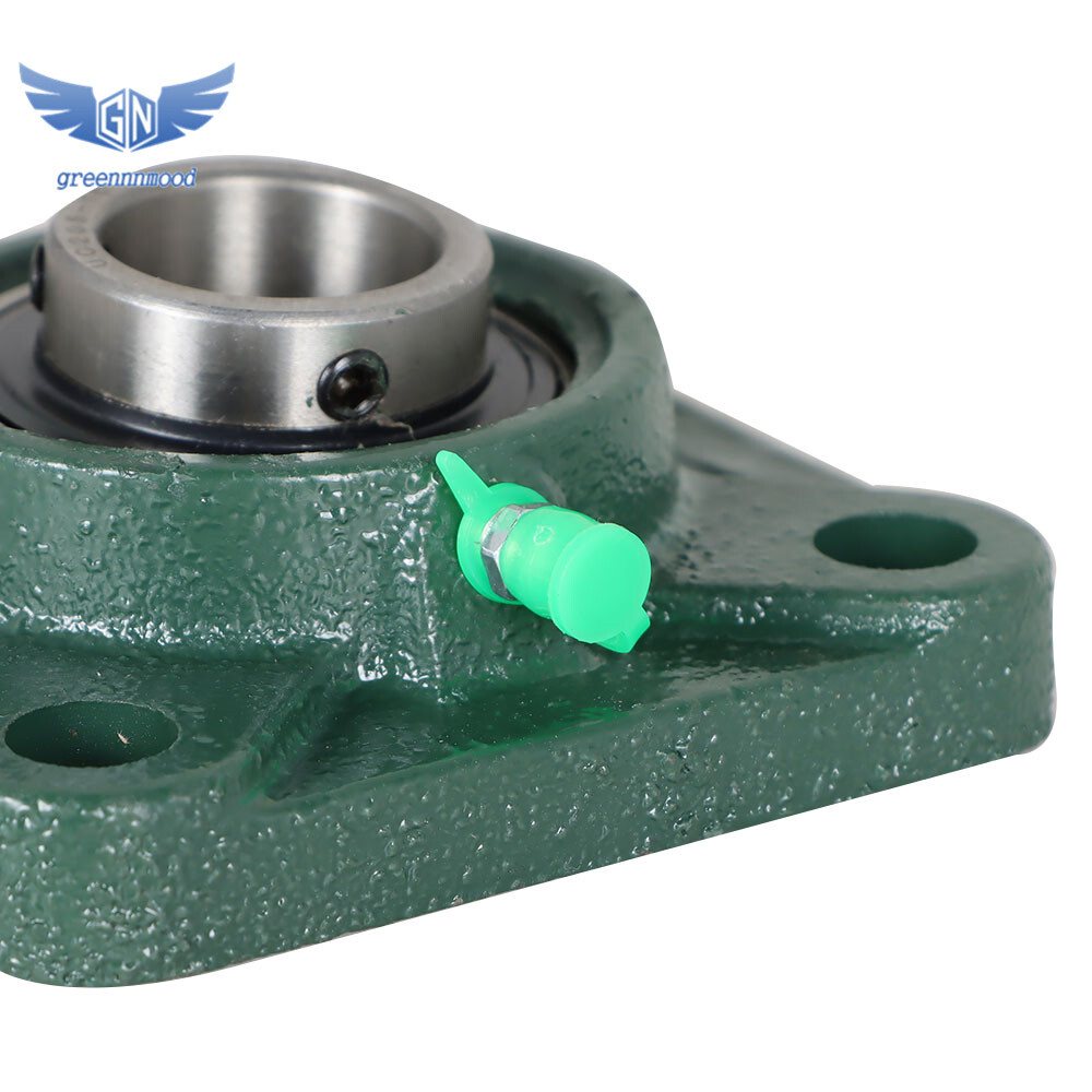 2 Piece UCF205-16 Solid Base Pillow Block Flange Mounted Bearing 1" Bore 4 Bolt