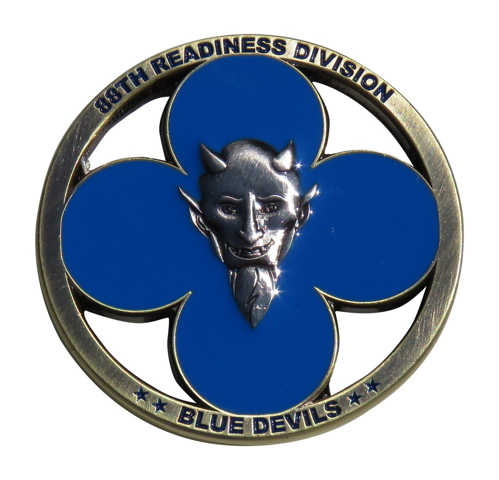 US Army 88th Readiness Division Blue Devils Challenge Coin