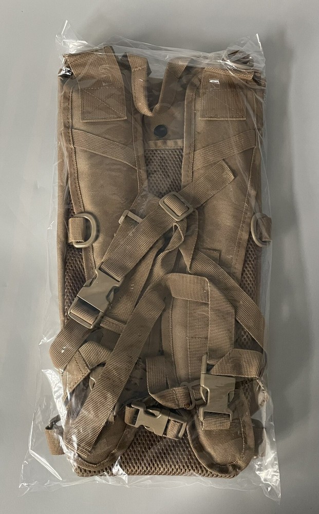 Echo-Sigma E-S Military Style Hydration Hiking Backpack — New Sealed — Brown