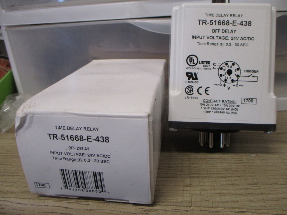 MACROMATIC TR 51668 E 438 Single Function Time Delay Relay