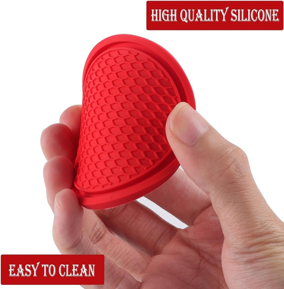 Car Cup Coaster, 4PCS Universal Cup Holders Embedded in Ornaments Coaster, Red